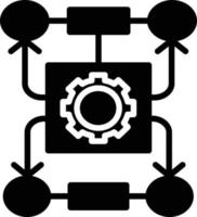 Algorithm Glyph Icon vector