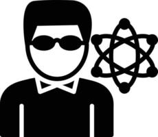 Scientist Glyph Icon vector