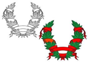 Heraldic coat of arms vector