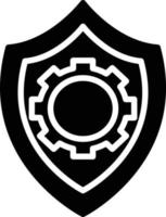 Data Protection Glyph Icon vector