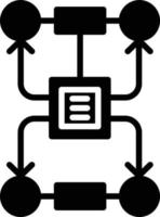 Sever Connection Glyph Icon vector