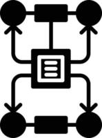 Sever Connection Glyph Icon vector