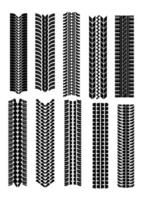 neumáticos y formas de neumáticos vector