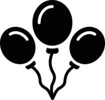 Balloons Glyph Icon vector