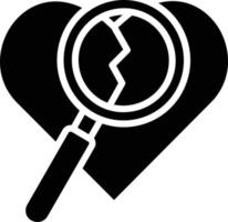 Investigate Glyph Icon vector