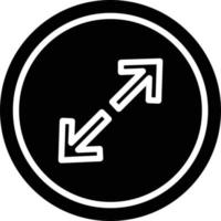 Maximize Arrow Glyph Icon vector