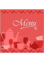 Restaurant menu cover vector