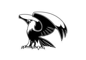 Powerful eagle character vector