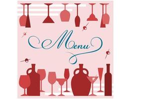 Wine glasses anf goblets vector