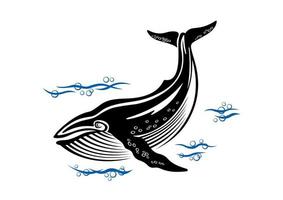 Big whale character vector