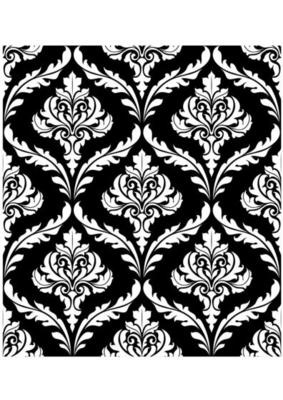 Seamless arabesque design in black and white