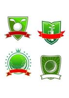 emblemas y símbolos de golf vector