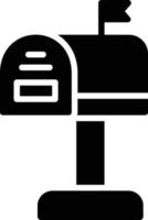 Mailbox Glyph Icon vector