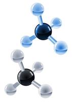 Molecule atom structure vector