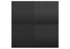 Four repeat seamless carbon patterns vector