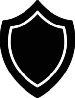 Shield Glyph Icon vector