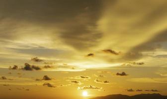 cloud at sunset nature background photo