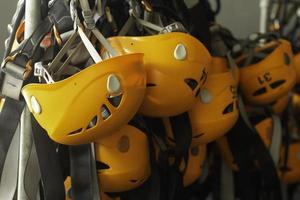 zip line helmet photo