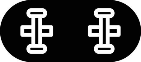 Skateboard Glyph Icon vector