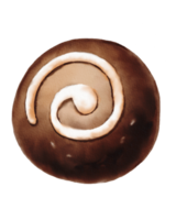 Watercolor chocolate bomb png