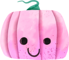 Watercolor cute and colorful pumpkin png