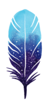 watercolor painted feather png