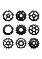 Pinions and gears vector