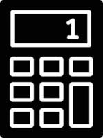 Calculator Glyph Icon vector