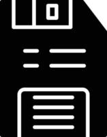 Floppy Disk Glyph Icon vector