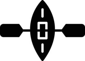 Kayak Glyph Icon vector