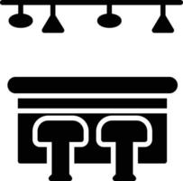 Bar Glyph Icon vector