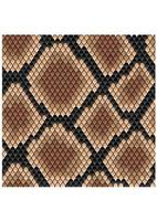 Brown snake seamless pattern vector