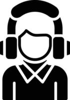 Customer Care Glyph Icon vector