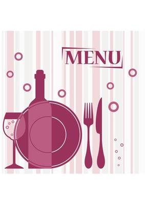 Purple background for cafe menu design
