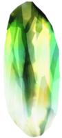 watercolor painted crystal png