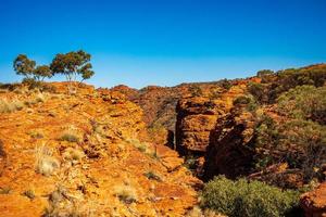 Looking into a canyon photo