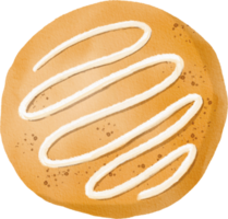 galleta dibujada a mano acuarela png