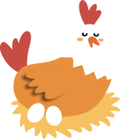 pollo lindo de dibujos animados png