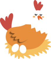 cartoon cute chicken png