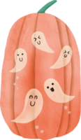 halloween pompoen met schilderij png