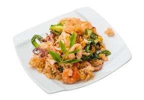 Rice with seafood photo