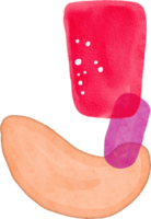 aquarelle abstraite peinte png