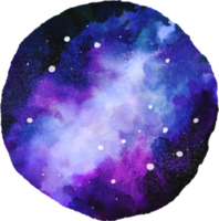 Aquarell-Galaxie-Malerei png