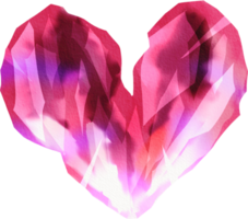 watercolor painted crystal png