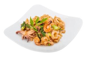 Rice with seafood photo