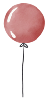 Watercolor painted balloon png