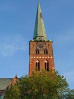 Luebeck,germany,2020-The city of Luebeck at the baltic sea in germany photo