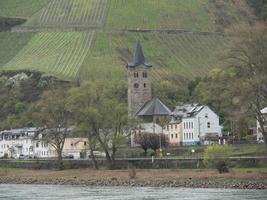 the river rhine in germany photo