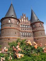 Luebeck,germany,2020-The city of Luebeck at the baltic sea in germany photo