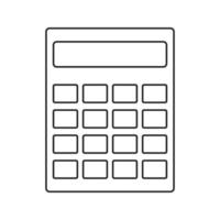 Calculator isolated on white background. Vector illustration